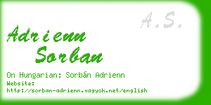 adrienn sorban business card